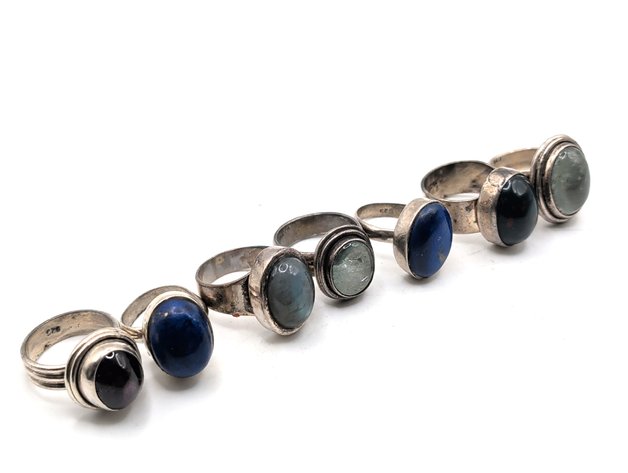Image for Vintage Sterling Silver Rings