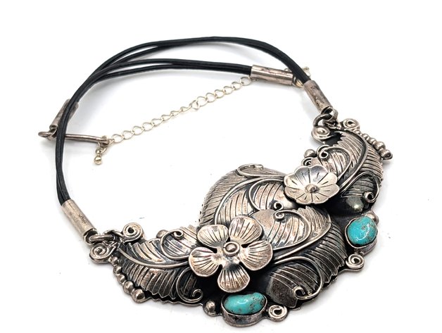 Image for Vintage Sterling Silver Necklace