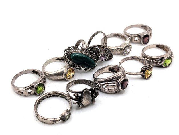 Image for Vintage Sterling Silver Rings