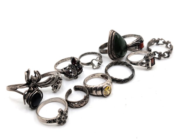Image for Vintage Sterling Silver Rings