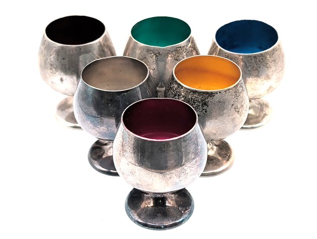 Image for Vintage Gorham Sterling Silver Cordial Cups