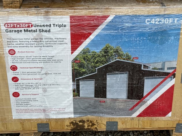 Image for Triple Garage Metal Shed