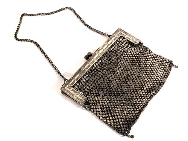 Image for Antique/Vintage Sterling Silver  Mesh Handbag