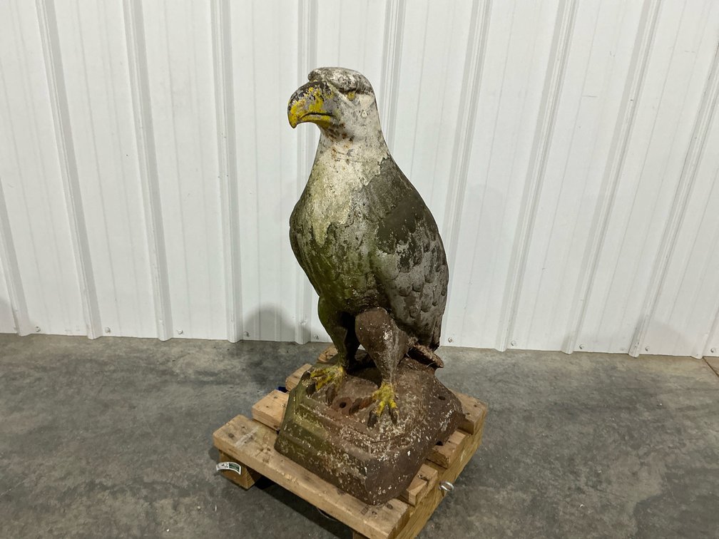 Old Cast Iron Eagle Statue