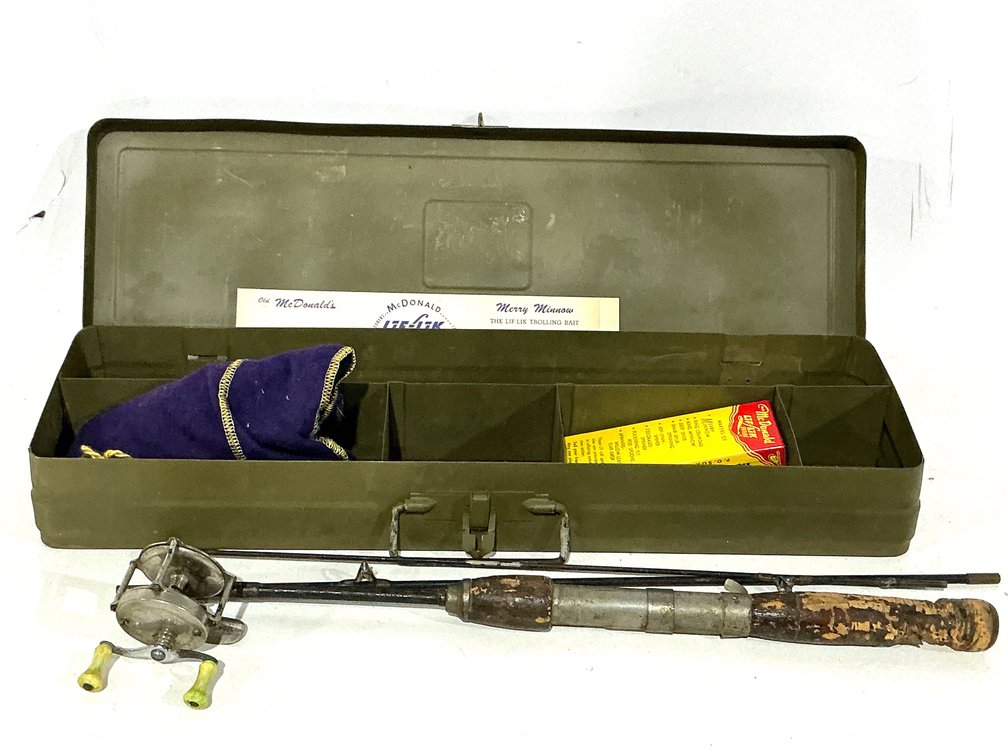 Pflueger Reel And McDonald Tackle Box