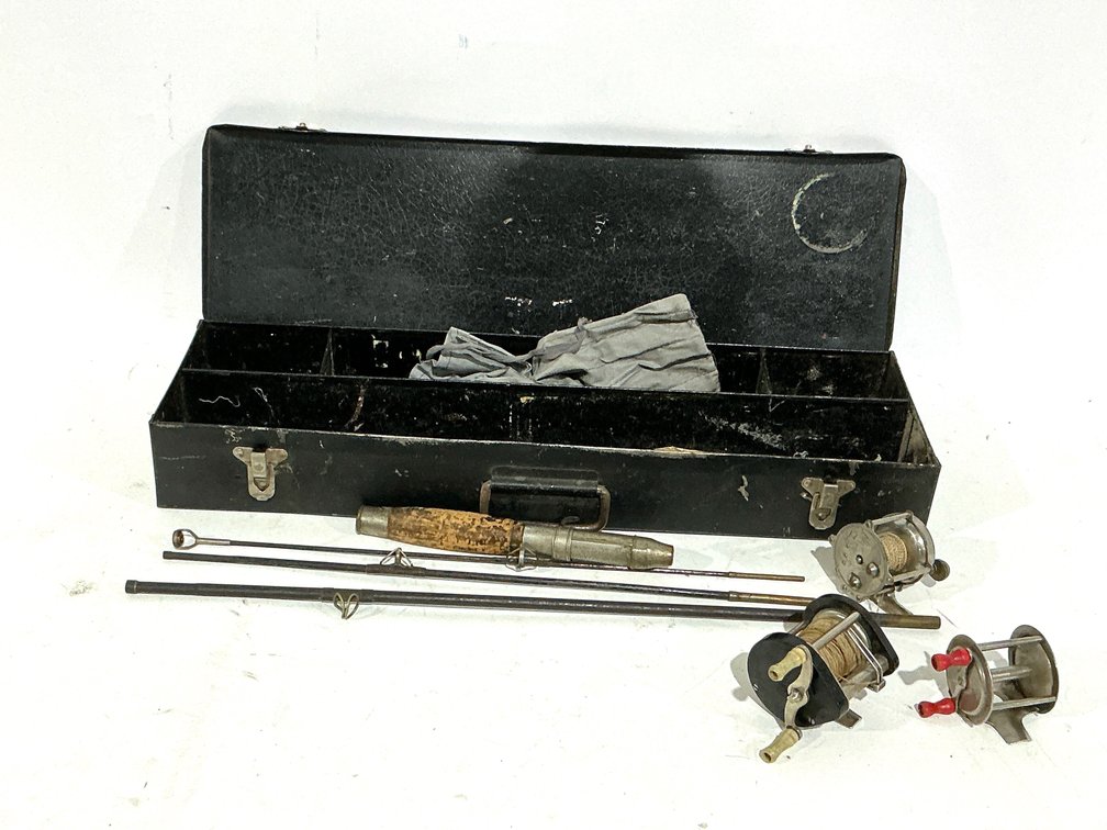 Excelsior Tackle Box And Reels