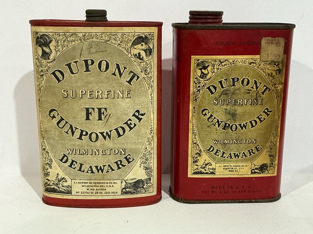 Image for Dupont Superfine Ffg Gunpowder 1 Lb Tins