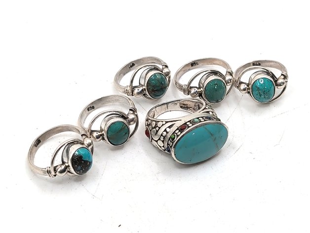 Image for Sterling Silver Turquois Rings