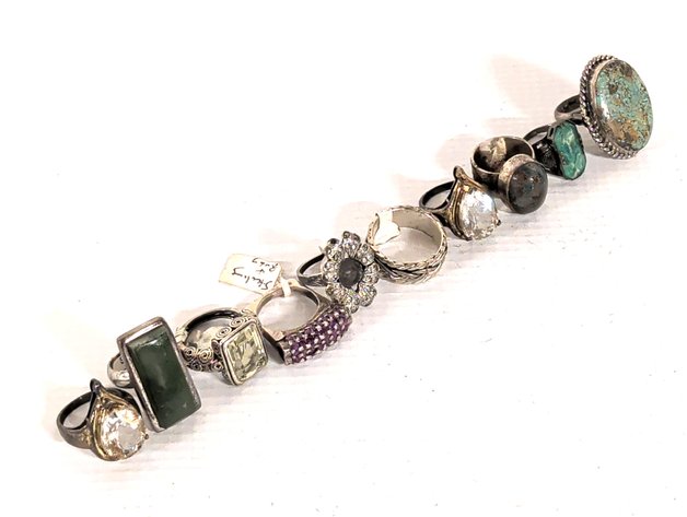 Image for Vintage Sterling Silver Rings