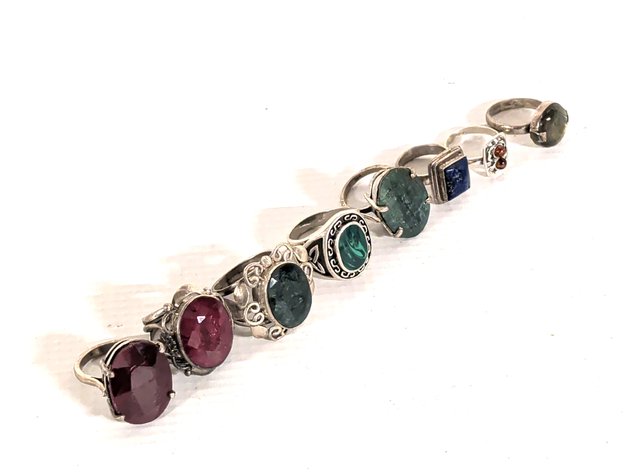 Image for Vintage Sterling Silver Rings