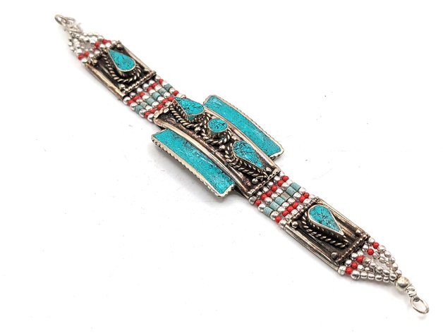 Image for Tibetan-style Silver Bracelet