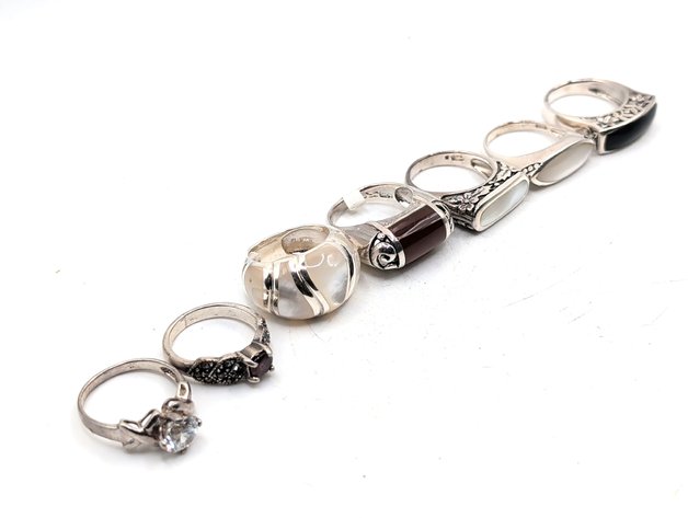 Image for Vintage Sterling Silver Rings