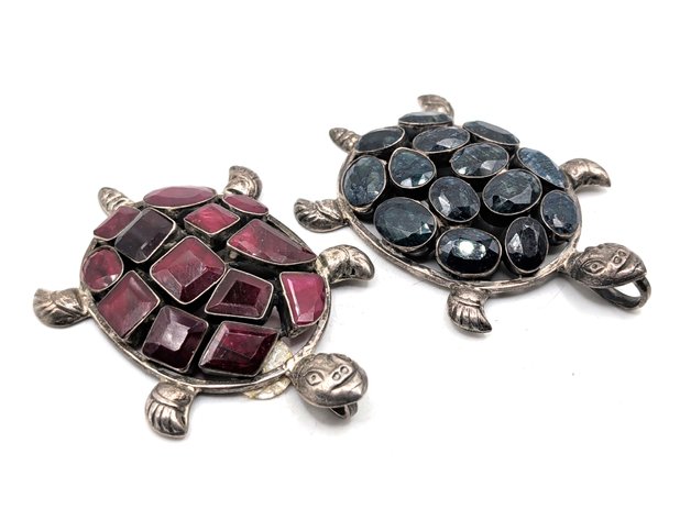 Image for Sterling Silver Turtle Pendants