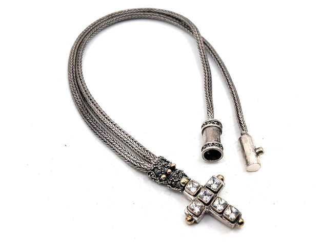 Image for Sterling Silver Necklace And Cross