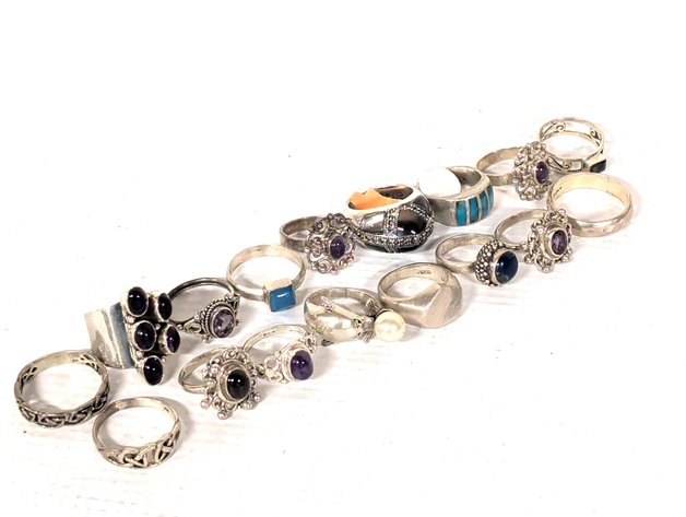 Image for Vintage Sterling Silver Rings