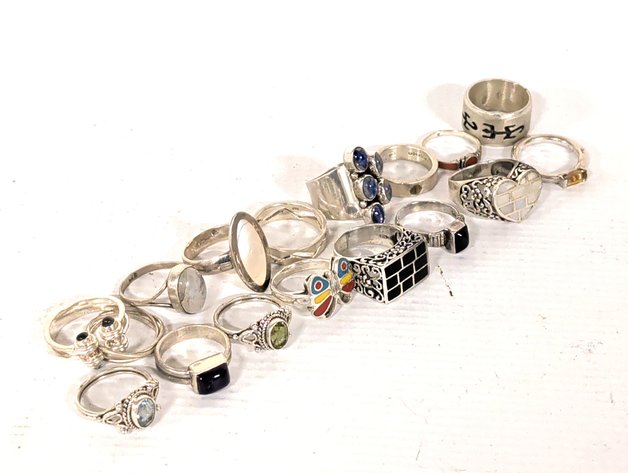 Image for Vintage Sterling Silver Rings