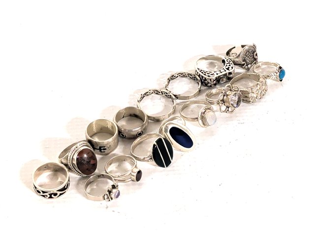 Image for Vintage Sterling Silver Rings