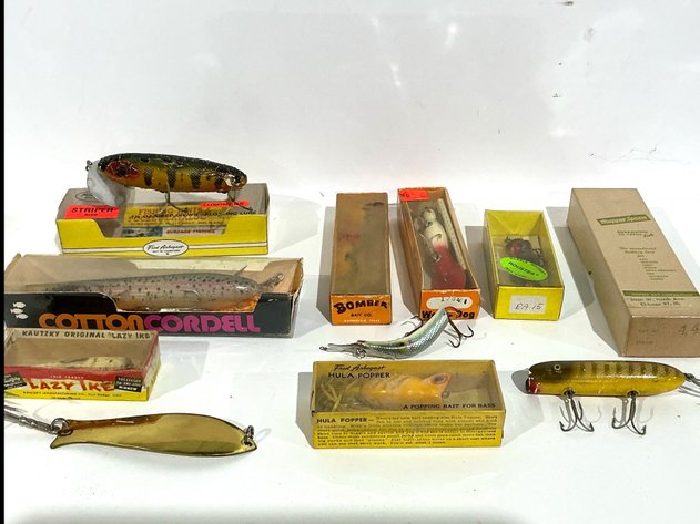 Image for Fred Arbogast Hula Popper And Mixed Lures