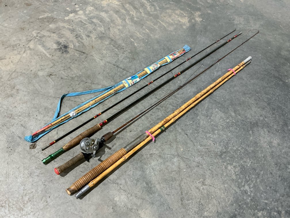 Pflueger Supreme Reel And Bamboo Rods