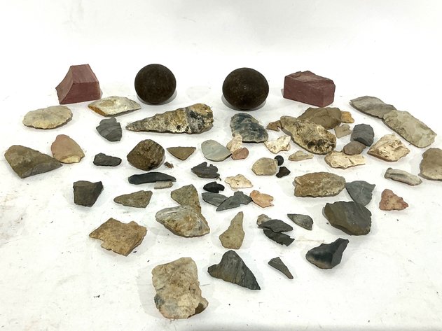 Image for Assorted Lithic Artifacts And Arrowheads