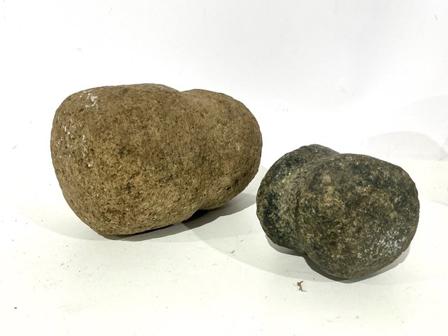 Image for Set Of Two Grooved Stone Artifacts