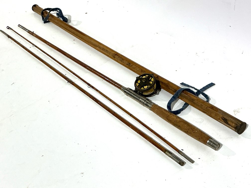 Split Bamboo Fly Rod With Skeleton Reel