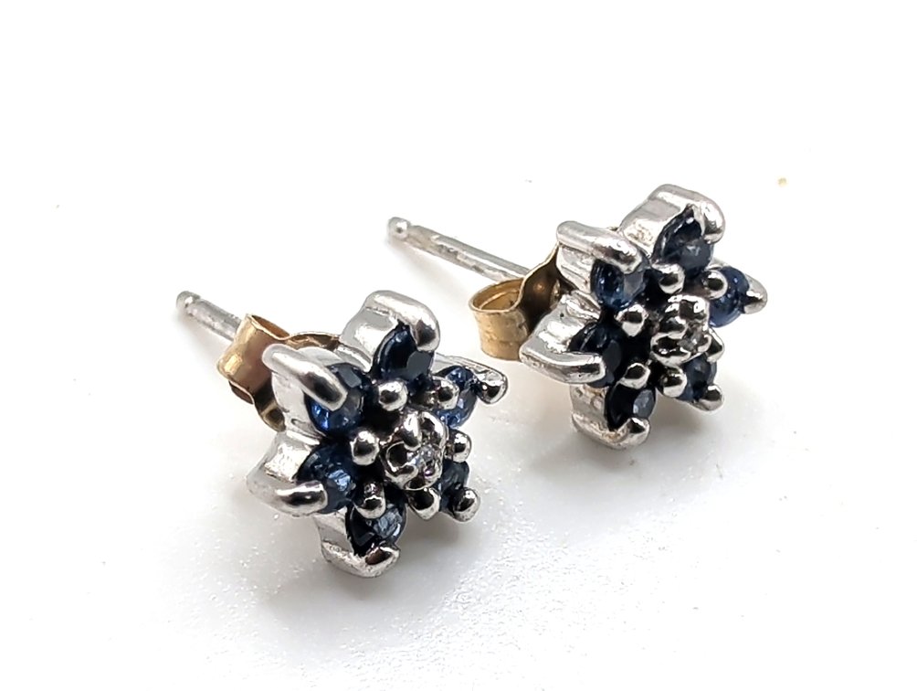 10K White Gold Earrings