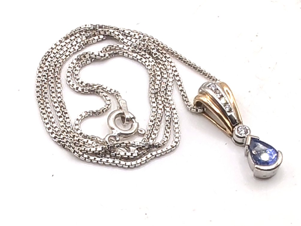 14K White Gold Necklace/Pendant