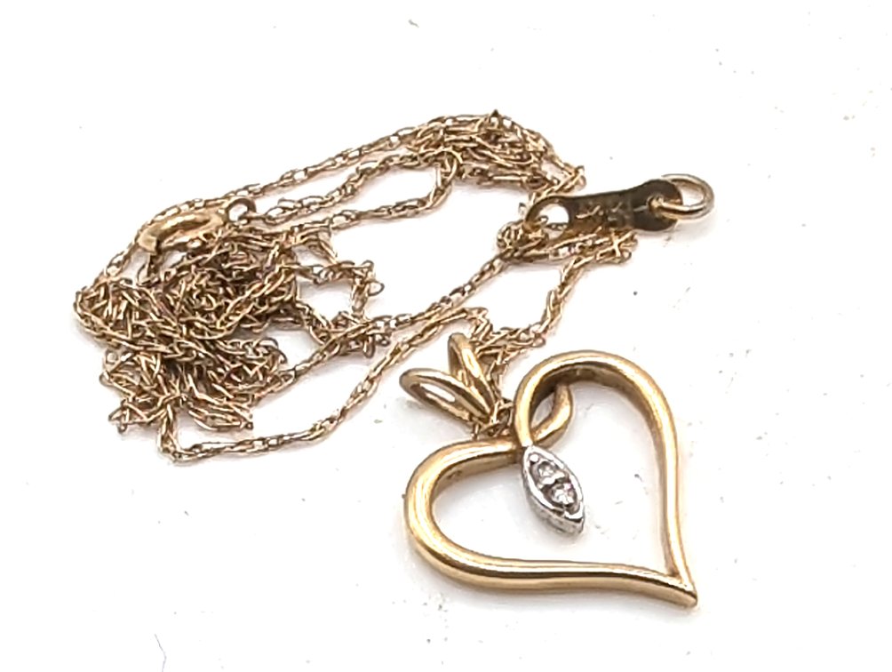14K Gold Necklace And Chain