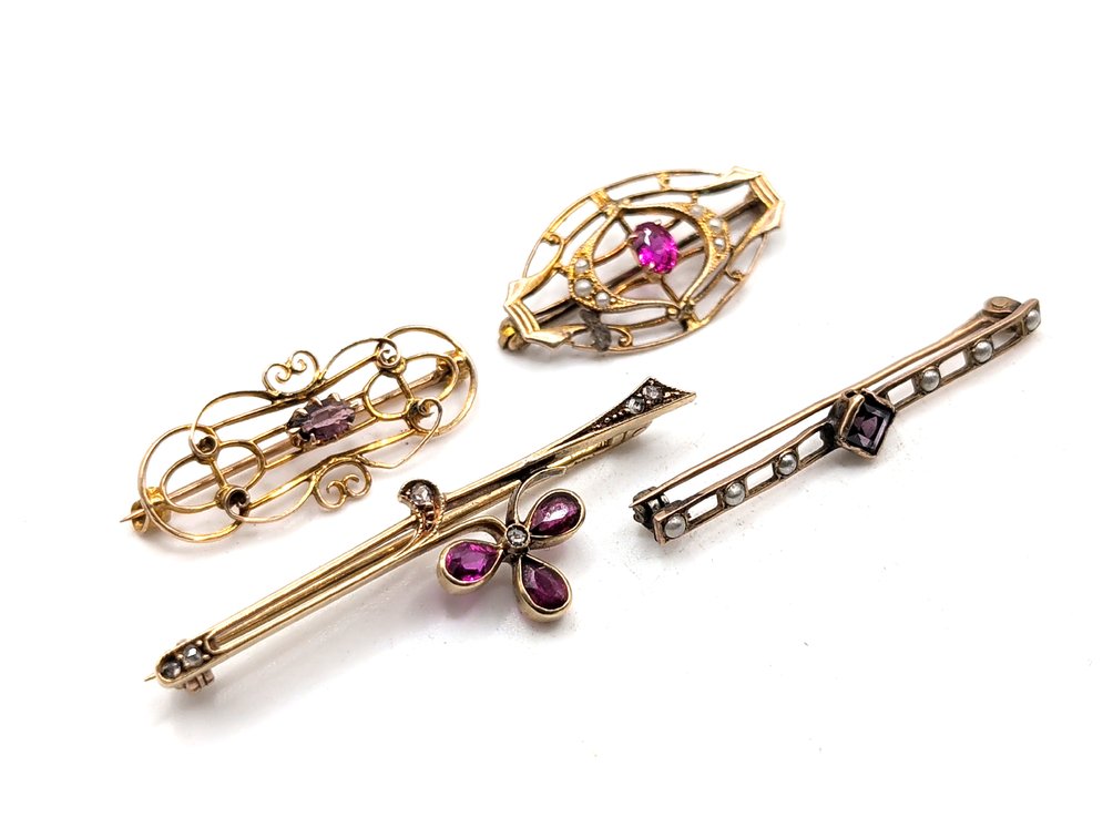 10K Gold Brooches