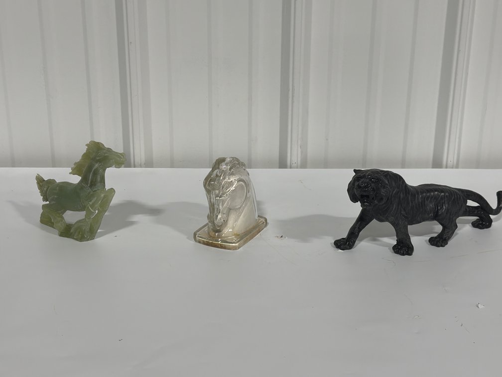 Three Assorted Animal Figurines