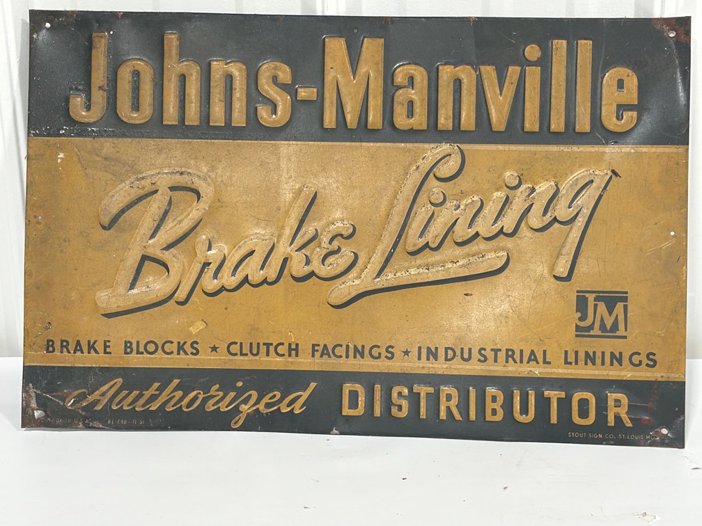 Johns-Manville BL-60D-11 51 Metal Sign