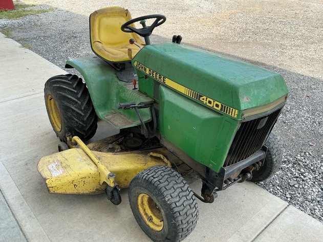 Image for John Deere 400 Garden Tractor With Deck