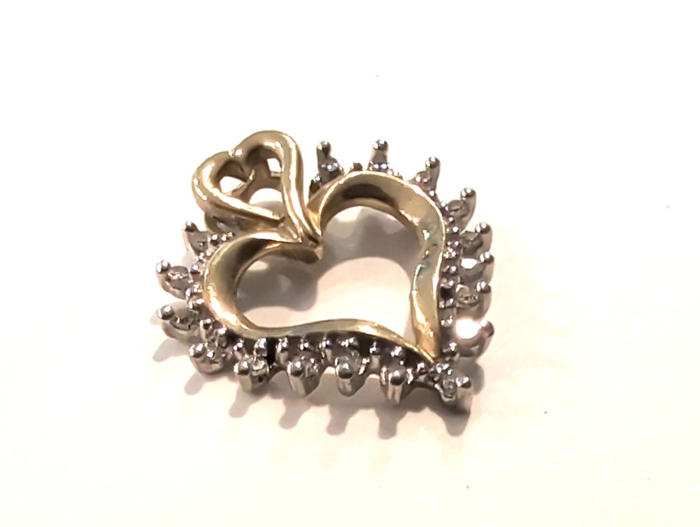 14K Gold Heart Pendant