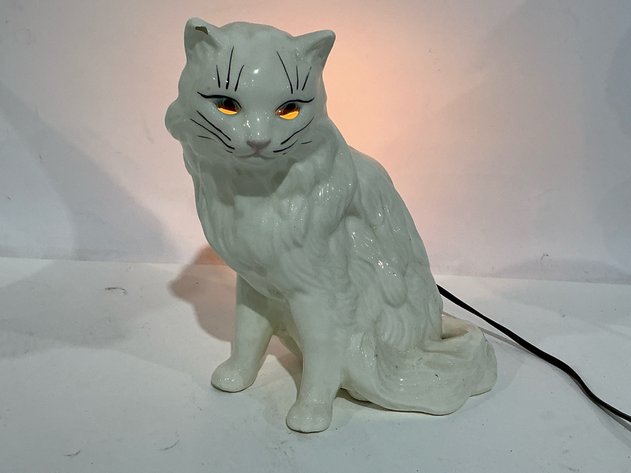 Image for Williams 1956 Ceramic Cat Lamp