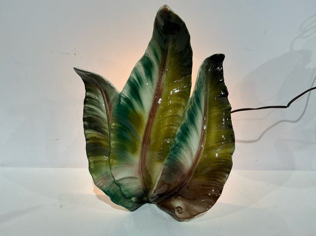 Image for Lane & Co. Ceramic Leaf Lamp