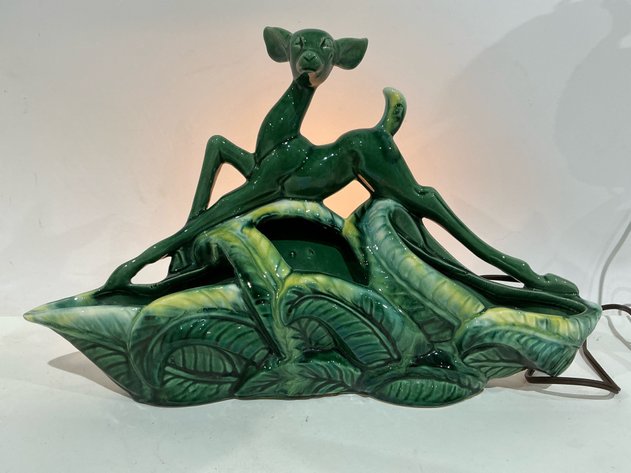 Image for Ceramic Deer TV Lamp Planter