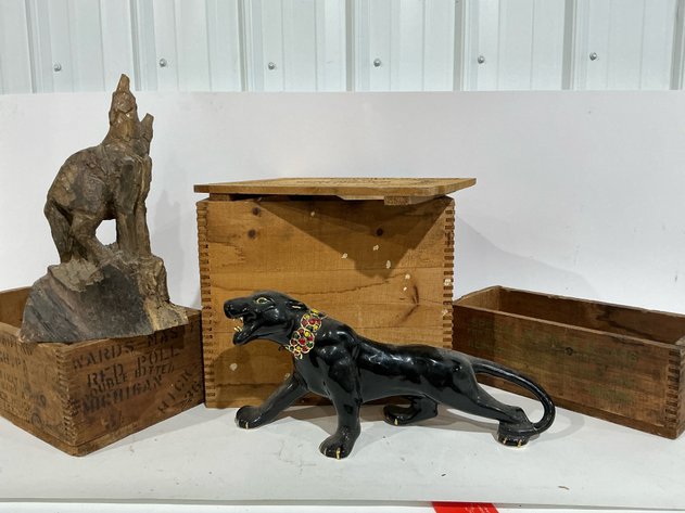 Image for Wooden Crates And Animal Figurines