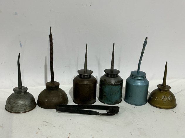 Image for Metal Oil Cans And Flint Striker