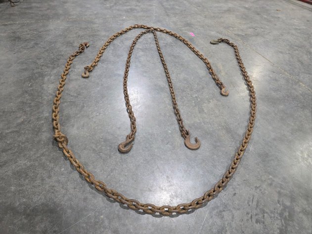 Image for Three Steel Chains With Forged Hooks