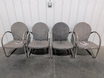 Vintage Clam Shell Patio Chairs
