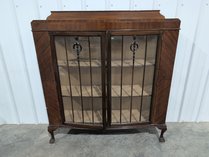 Vintage Bow-front Display Cabinet