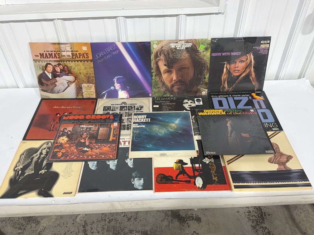 15 Assorted Vinyl Record Albums