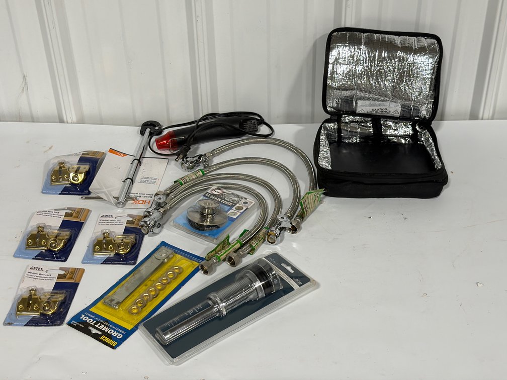 Mixed Hardware And Plumbing Supplies Lot