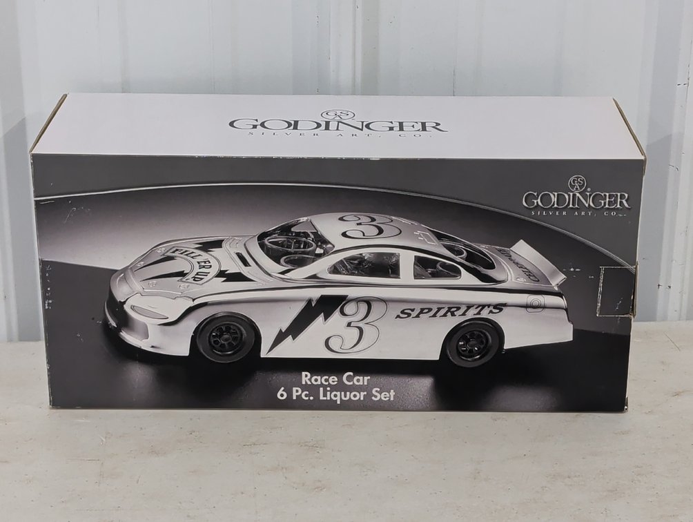 Godinger Race Car 6 Pc Liquor Set