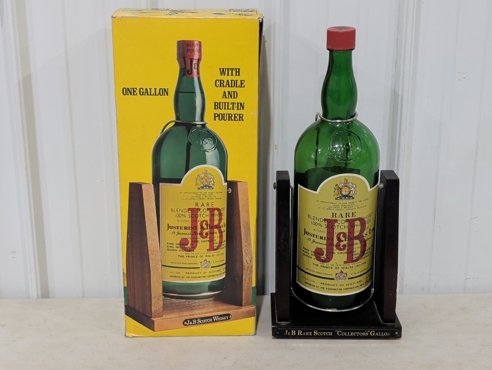 J&B Rare Scotch 1 Gallon With Cradle
