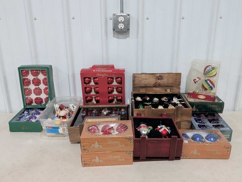 Assorted Glass Christmas Ornaments