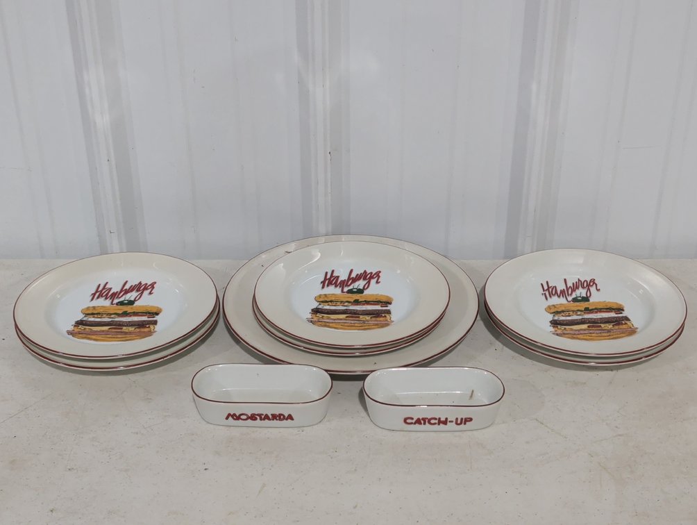 Porcelana Hamburger Tableware Set