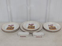 Porcelana Hamburger Tableware Set