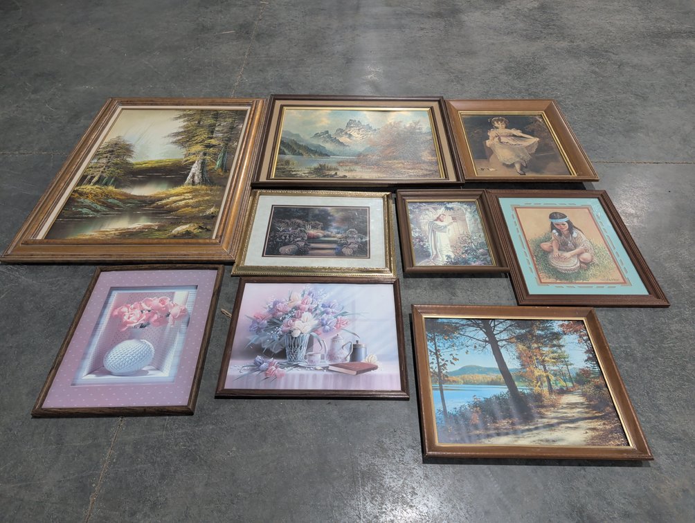 Assorted Framed Art Prints And Paintings